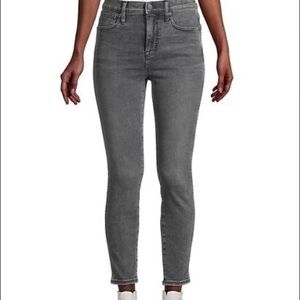 NWOT Madewell 10 High-Rise Skinny Jeans grey size 26 oakwood